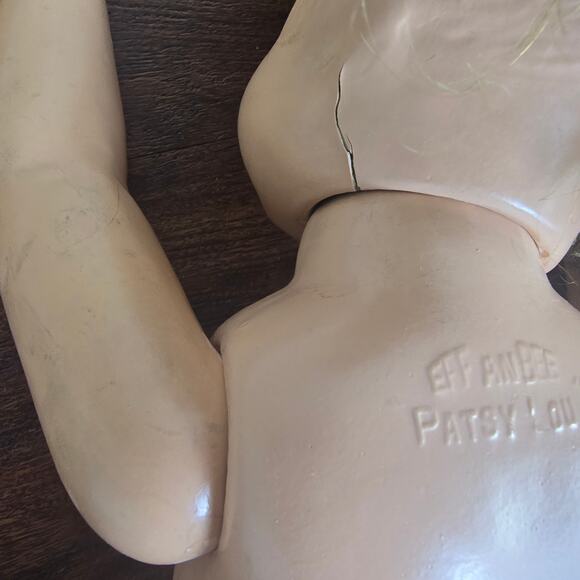 VERY RARE 1930's Effanbee Patsy Lou Composition Doll Original with Bracelet - Picture 9 of 12